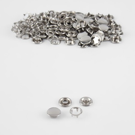 Shirt button, closed, d = 10.5 mm, color nickel-1