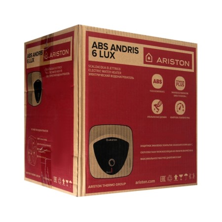 Ariston ABS andris Lux 6 OR water heater, cumulative, 1.5 kW, 6 l, white-black-5