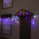 Garland "fringe" 6 × 0.7 m, IP44, UMS, dark thread, 120 LED, glow of multi, 220 V