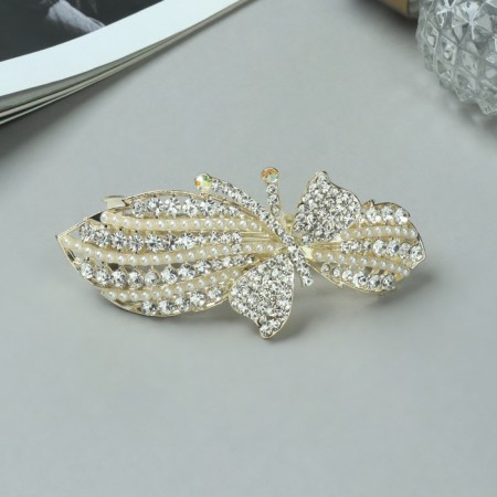 Hair hairpin "Libya" butterfly, 8.5 cm