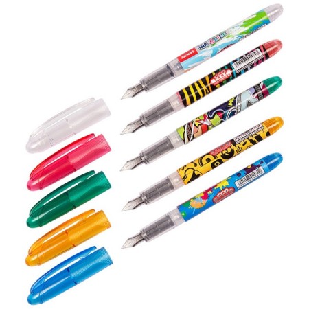 Fright pen Luxor Ink Glide, 1 cartridge, blue ink, MIX case-2
