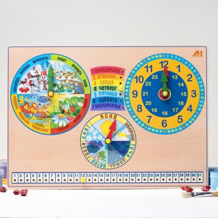 Developing board “Calendar of nature. Watch"-2