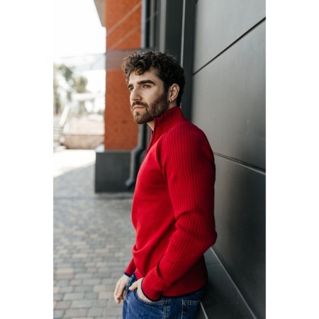 Jumper male ise, size 48, red color-4