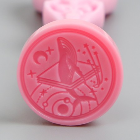 Printing for wax with a plastic handle "Kit" 2.5 cm-1