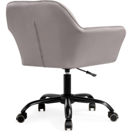 Computer chair Anco Plastic/velor, black/gray 63x60x77 cm-3