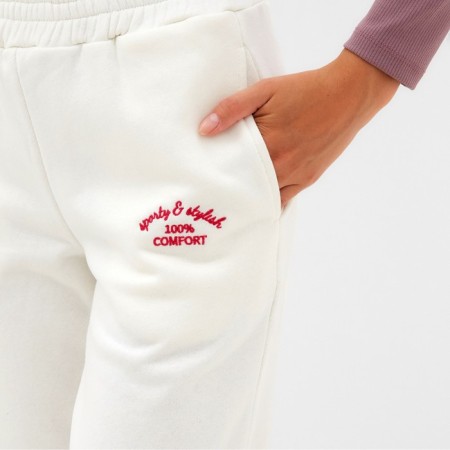 Women's pants Minaku: Sporty & Sty! Milk color, rr 48-6
