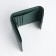 Women's wallet on magnet, green color