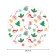 The tablecloth “Santa in the snow”, round, Saten, d = 150 cm
