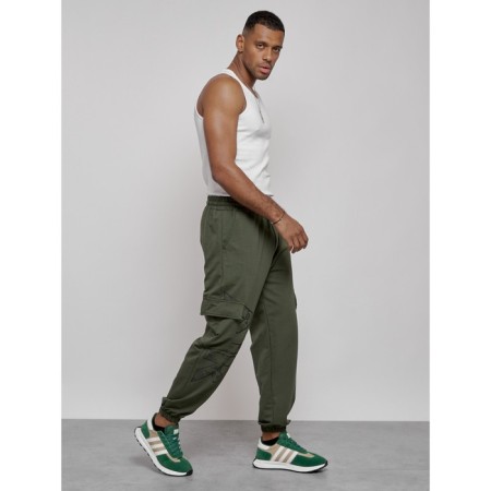 Joggers men's, size 50, khaki color-5