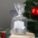Candle in a glass "Festive", 7.8x7 cm, 27 hours, 265 g, silver