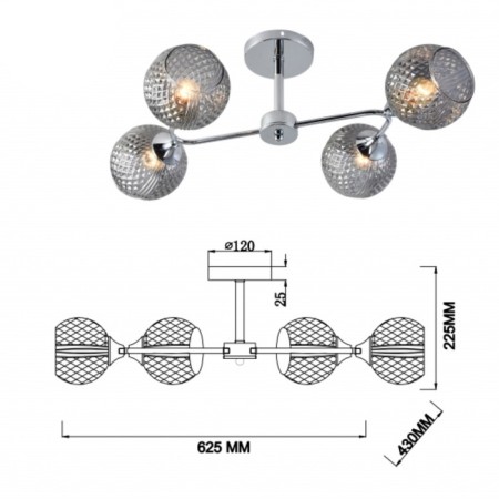 Haley 3137-304 4he27 60W chandelier-2