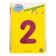 Foil ball 32 "Number 2", individual packaging, pink color