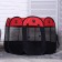 Animal aviary, tent, 8 walls, 90 x 55 cm, red