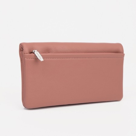 Women's wallet on magnets, pink color