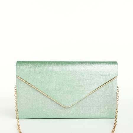 Female bag on a magnet, green color