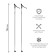 Parks of aluminum ski gekars vega, length 115 cm