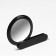A mirror with a handle, folding, bilateral, with an increase, D mirror surface 6.4 cm, black color