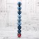 Set of balls plastic D-6 cm, 9 pcs "Lilian" blue