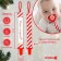 Holder for the nipple - dummy "Our sweetness", New Year, on the tape, gift packaging, crumb I
