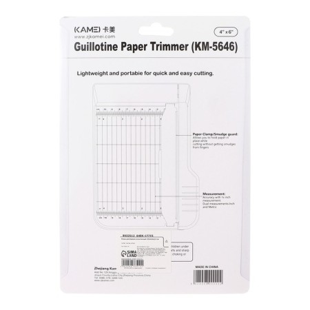 Cut for paper Guillotine 20 x 14.4 x 2.5 cm-5