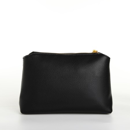 Bag Women's bag 2 in 1, on the button, cosmetic bag, black color-6