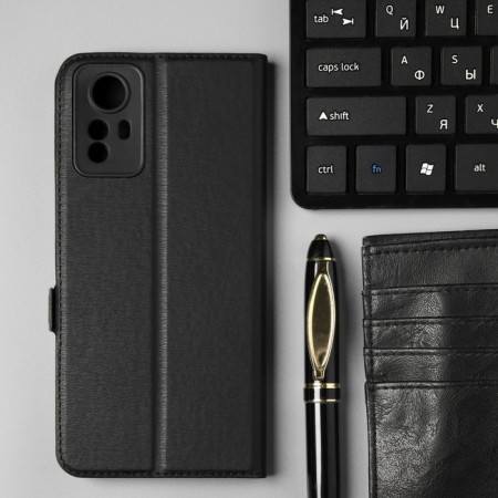 Borasco Book Case for Xiaomi Redmi Note 12s, black-3