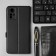 Borasco Book Case for Xiaomi Redmi Note 12s, black