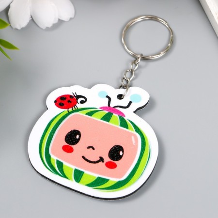 PVC keychain "Arbuzik-TV with God's cow" 6x6 cm-1