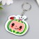 PVC keychain "Arbuzik-TV with God's cow" 6x6 cm