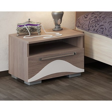 Verona bedside table, 460x350x350, ash shimo