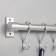 Twohind holder, 40 cm, 6 hooks, aluminum