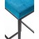 FRAME bar, 356 × 336 × 811 mm, velor, blue / black metal