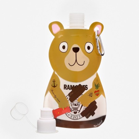 Water flask, 280 ml, "Bear", on carbine, 22 x 12 cm-1