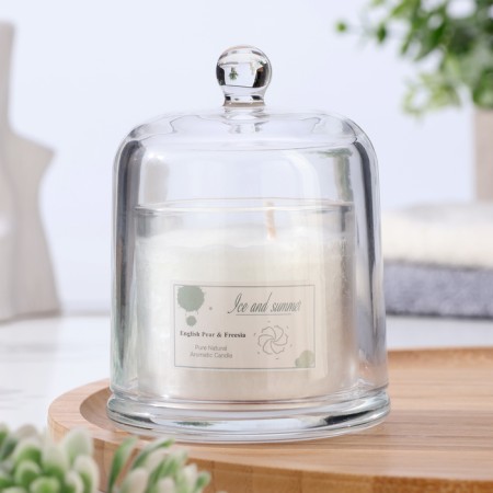 Aromatic candle in the Bank "Dome", English pear and freesia-1