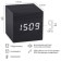 Clock - an alarm clock electronic "digit" with a thermometer, wooden, 6.5 cm, aaa, USB