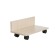 Rolling shelf, 455x250x190, wenge light