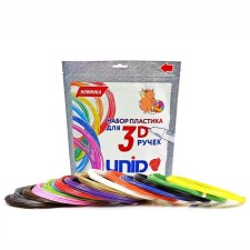 UNID ABS-15 plastic, for 3D handles, 15 colors in a set, 10 meters each