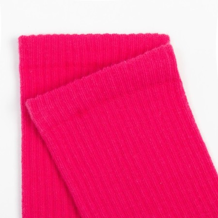Noski neon, pink color, size 23-25-2