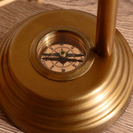 Sanding clock with the "Hanin" compass of brass-1