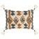 Decorative pillow with fringe and embroidery Abstract Play Ethnic, size 30x45 cm