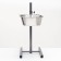 Adjustable stand with 2 bowls of 4 liters, height stands 40 cm