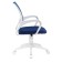 A chair for the operator Brabix Fly MG-396W, white plastic, mesh, dark blue TW-05/TW-10