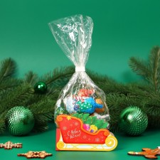 New Year. Set of curly chocolate 