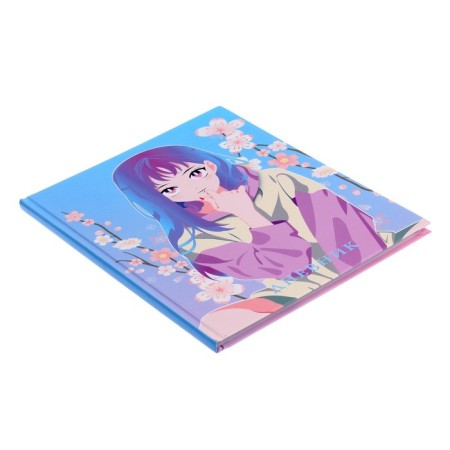 Diary for grades 1-4, "Anime. Girl Sweeter", solid cover 7BC, matte lamination, selective varnish, 48 sheets-1