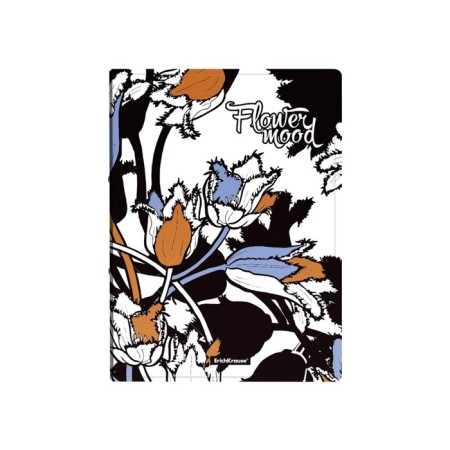 Folder with a side clamp plastic Erichkrause® Tulips, A4, 4pcs.-2