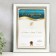Photo frame Plastic A4 Format "Directly blue with silver pigtail" 34.8x25.5 cm