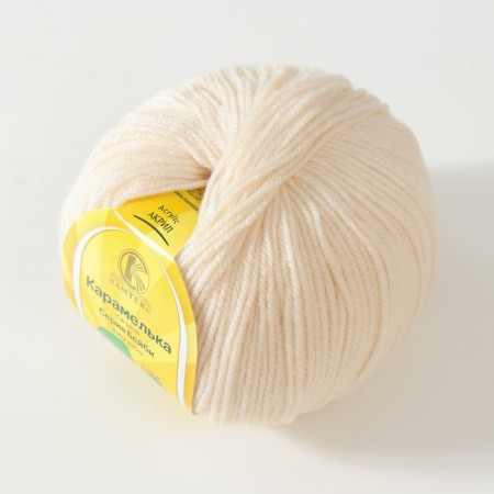 Yarn "caramel" 100% acrylic 175m/50g (080 ecrew)-1