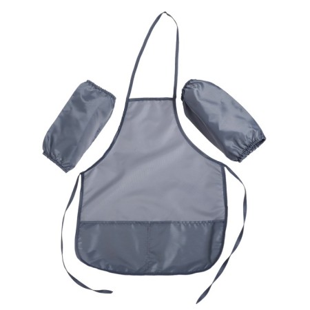 Apron for labor + sleevens, 490 x 390/250 x 160 mm, size S (height 116-146), calligrata, "standard", gray