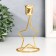 Summary Metal for 1 candle "Star" d-2-2.3 cm gold 10.5x7.5x15 cm