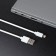 Windigo, Lightning cable - USB, 2 A, charging + data transfer, TPE braid, 1 m, white